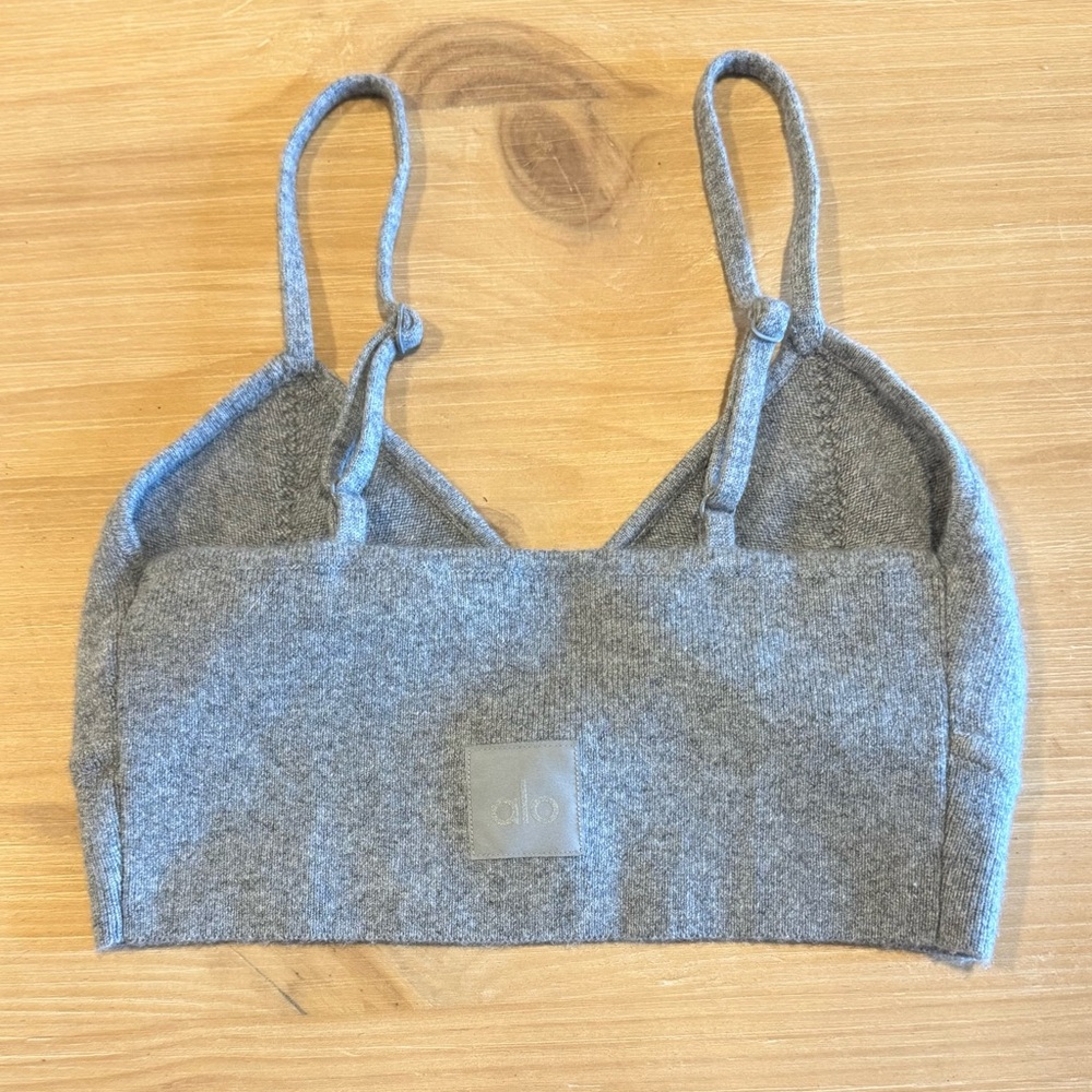 ALO Yoga Heather Gray Sports Bra - Picture 10 of 11
